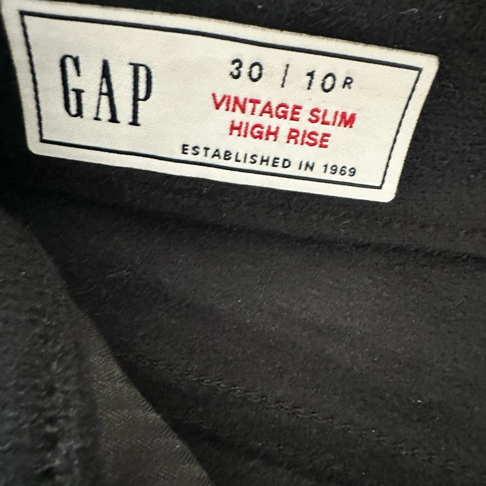 GAP Vintage Slim High Rise Faux Leather Pants